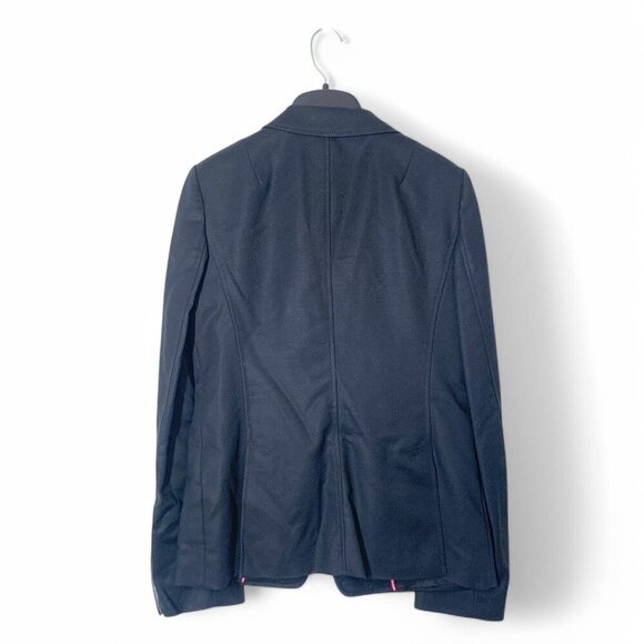 Banana Republic Women's Dark Grey Stretch Blazer Jacket Size 4 Cotton Blend - Picture 3 of 5